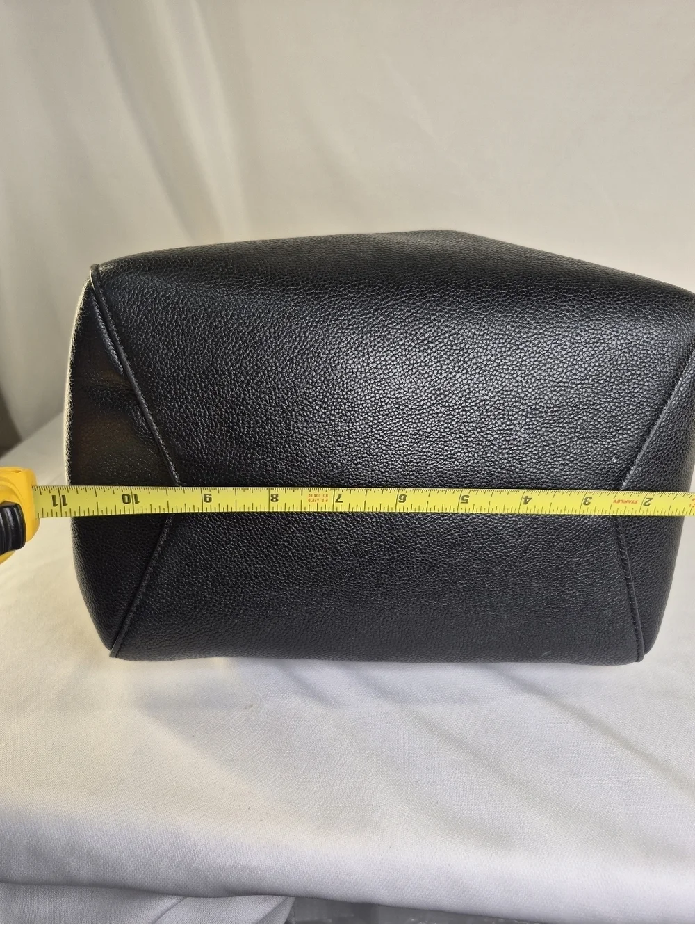 Pinko Black Leather Bucket Hobo Bag Purse Tote Chain Strap